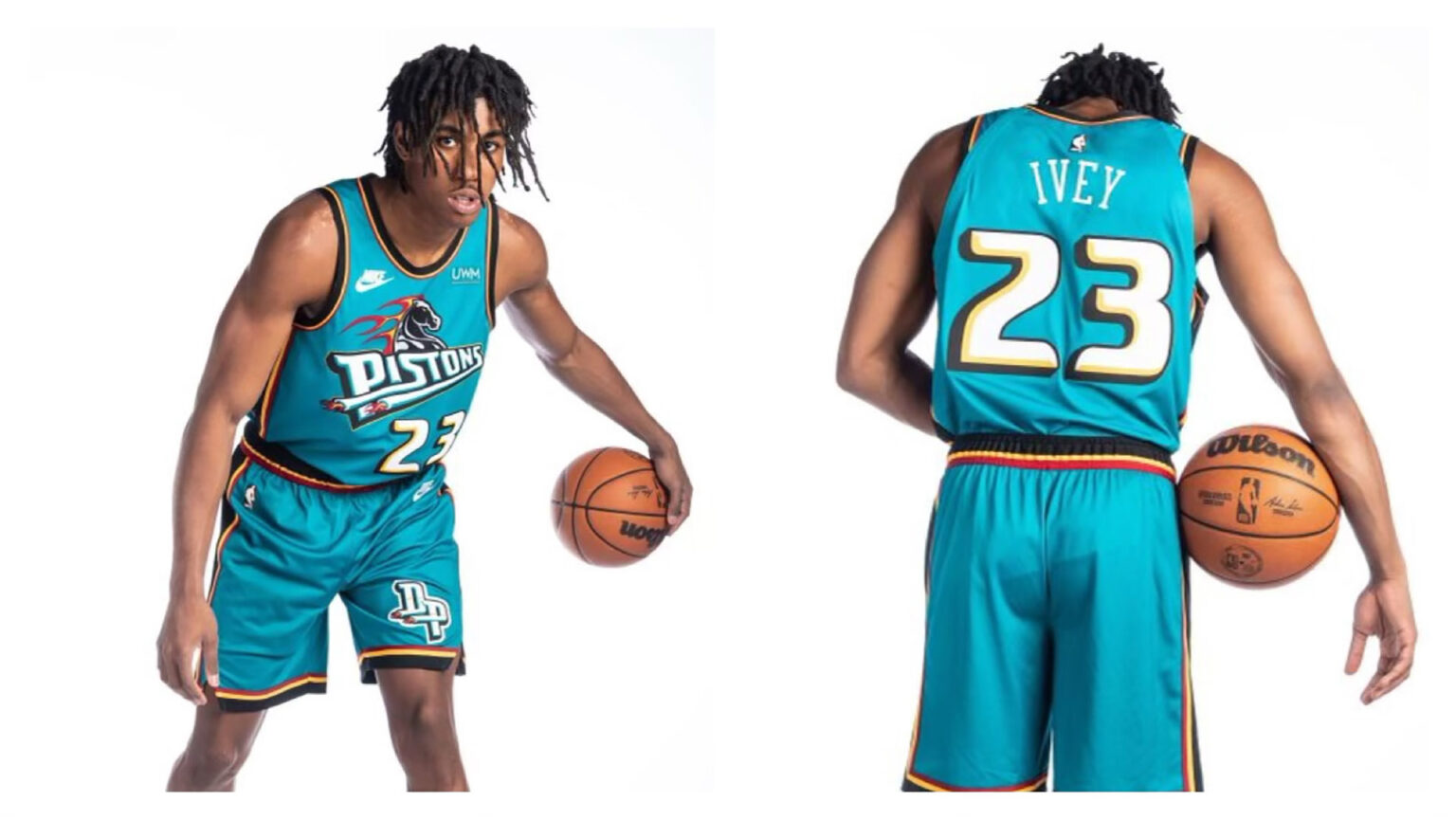Detroit Pistons Season Classic Edition Teal uniforma